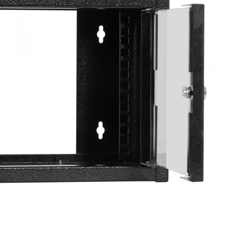 Netrack SLine 10'' wall 4.5U/300 mm black, glass door