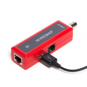 Netrack network cable tester RJ45/RJ11/BNC/USB/map test, with 8 remote jacks - 8