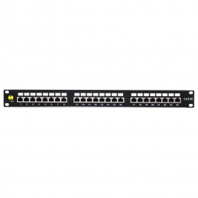 Patch panel 19'' 24-ports cat. 5e FTP, with shelf - 2