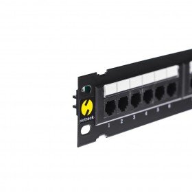 Netrack  wall-mount patchpanel 10'' 12 ports cat. 5e UTP LSA, with bracket - 1