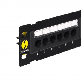 Netrack wall-mount patchpanel 10'', 12 - ports cat. 6 UTP LSA, with bracket - 1