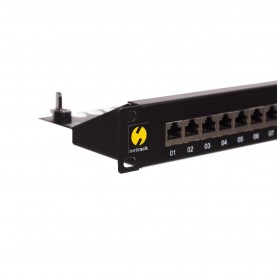 Patch panel 19'' 24-ports cat. 6A FTP, with shelf - 1