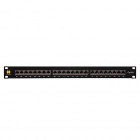 Patch panel 19'' 24-ports cat. 6A FTP, with shelf - 2