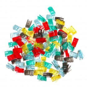 Netrack plug RJ45 8p8c, UTP for solid cable, cat. 5e (100 pcs.), colours mix - 3