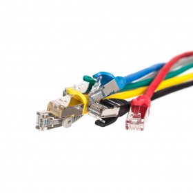 NETRACK Netzwerkkabel Patchkabel Ethernet DSL LAN RJ45 - CAT5E FTP 1m Grau - 4