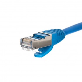 NETRACK Netzwerkkabel Patchkabel Ethernet DSL LAN RJ45 - CAT5E FTP 1m Blau - 2