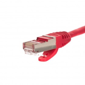 Netrack patch cable RJ45, snagless boot, Cat 5e FTP, 1m red - 2
