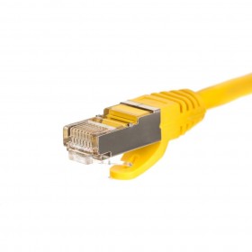 NETRACK Netzwerkkabel Patchkabel Ethernet DSL LAN RJ45 - CAT5E FTP 1m Gelb - 2