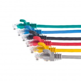 NETRACK Netzwerkkabel Patchkabel Ethernet DSL LAN RJ45 - CAT5E UTP 1m Blau - 3