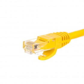 NETRACK Netzwerkkabel Patchkabel Ethernet DSL LAN RJ45 - CAT5E UTP 1m Gelb - 2