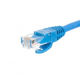 NETRACK Netzwerkkabel Patchkabel Ethernet DSL LAN RJ45 - CAT5E UTP 3m Blau - 2