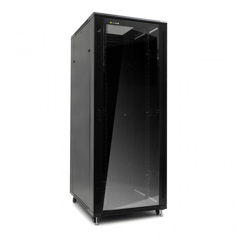 Netrack standing server cabinet Economy 42U/800x1000mm (glass door) - black - 1