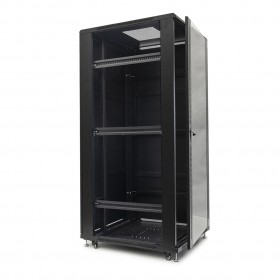 Netrack standing server cabinet Economy 42U/800x1000mm (glass door) - black - 2