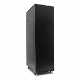 Netrack standing server cabinet Economy 42U/600x1000mm (glass door) - black - 3