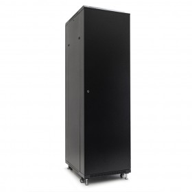 Netrack standing server cabinet Economy 42U/600x800mm (glass door) - black - 3