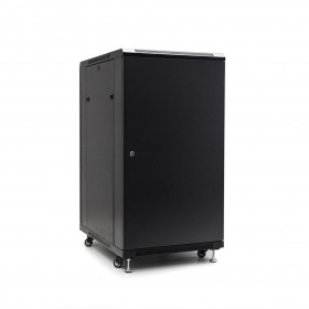 Netrack standing server cabinet Economy 22U/600x800mm (perforated  door) - black - 3