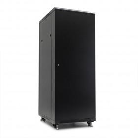 Netrack standing server cabinet Economy 32U/600x800mm (perforated  door) - black - 3