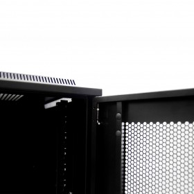 Netrack standing server cabinet Economy 32U/600x800mm (perforated  door) - black - 4