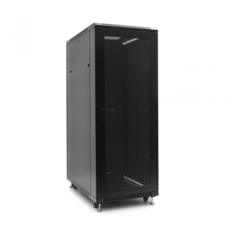 Netrack standing server cabinet Economy 32U/600x1000mm (perforated door) - black - 1