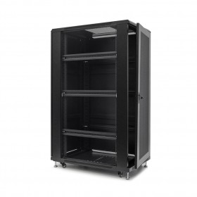 Netrack standing server cabinet Economy 32U/600x1000mm (perforated door) - black - 2