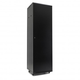 Netrack standing server cabinet Economy 42U/600x600mm (perforated  door) - black - 3