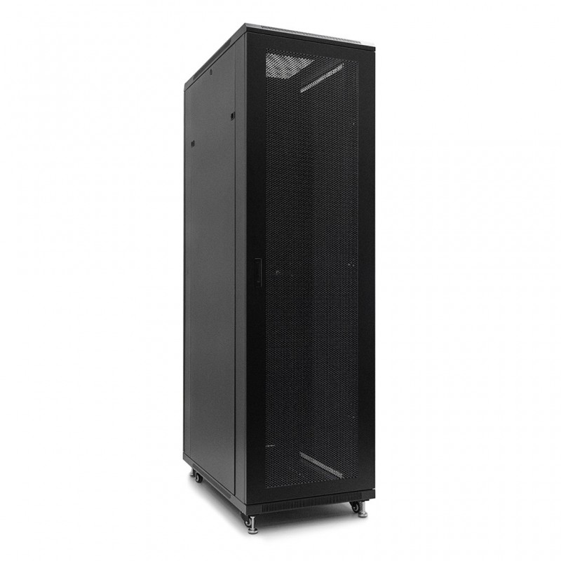 Netrack standing server cabinet Economy 42U/600x1000mm (perforated door) - black - 1
