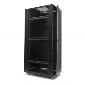 Netrack standing server cabinet Economy 42U/600x1000mm (perforated door) - black - 2
