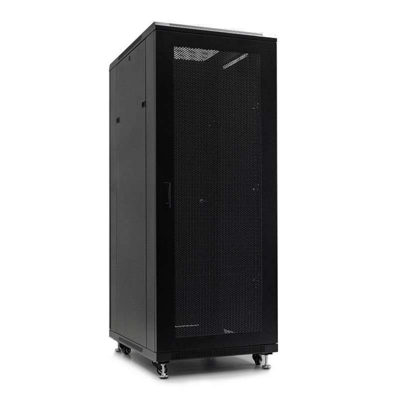Netrack standing server cabinet Economy 32U/800x800mm (perforated door) - black - 1