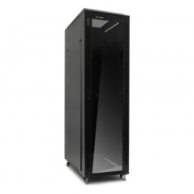 Netrack standing server cabinet Economy 42U/600x1200mm (glass door) - black - 1