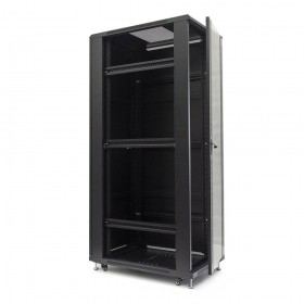 Netrack standing server cabinet Economy 42U/600x1200mm (glass door) - black - 2