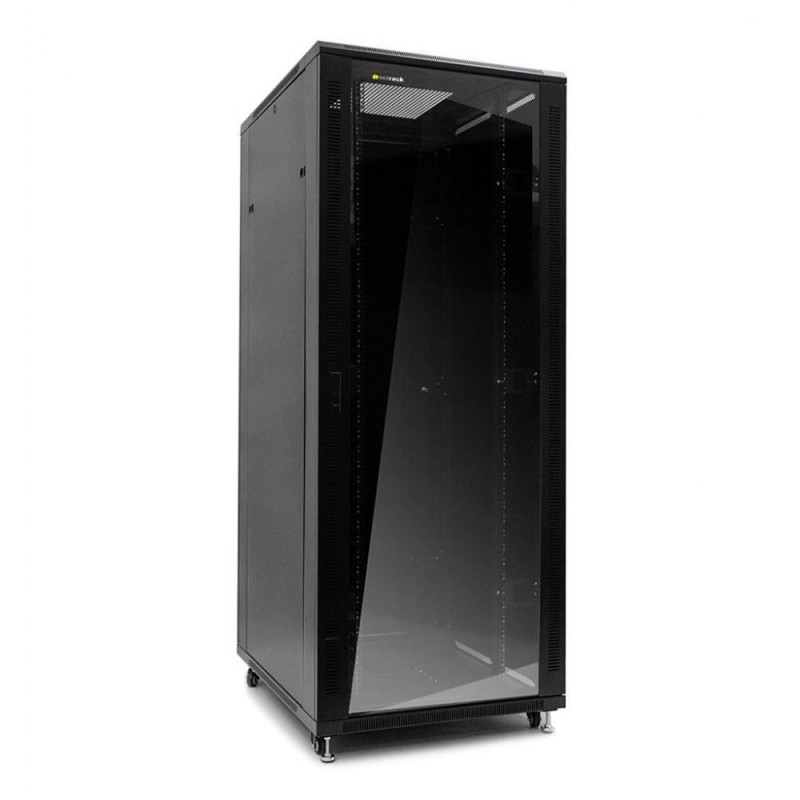 Netrack standing server Economy 42U/800x1200mm (glass door) black