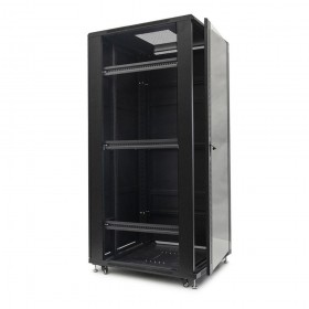 Netrack standing server cabinet Economy 42U/800x1200mm (glass door) - black - 2