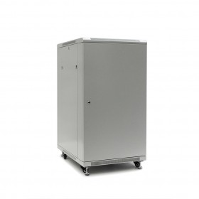 Netrack standing server cabinet Economy 22U/600x600mm (glass door) - grey - 3
