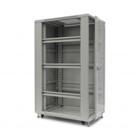 copy of Netrack standing server cabinet Economy 32U/600x800mm (glass door) - black - 2