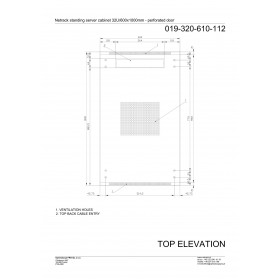 Netrack standing server cabinet Economy 32U/600x1000mm (perforated door) - black - 11