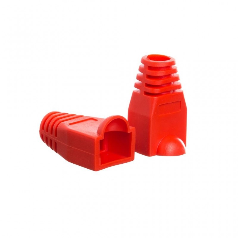 Netrack boot for RJ45 plug, red (50 pcs.) - 1