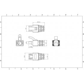 copy of Netrack osłonka na wtyk RJ45 kat. 5e FTP, szerokość 12mm, wkładana (100 szt) - 6