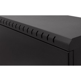 Netrack V - Line wall - mounted cabinet Rack 19", 3/4U/180mm – black, metal door - 4