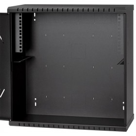 Netrack V - Line wall - mounted cabinet Rack 19", 3/4U/180mm – black, metal door - 2