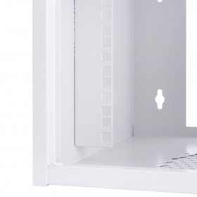 Netrack S Line wall-mounted cabinet, 10'', 4.5U/300 mm, grey, glass door - 7
