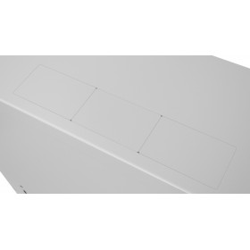 Netrack V-Line wall mounted cabinet Rack 19", 2U/120mm - grey, metal door - 6