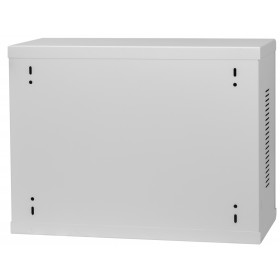 Netrack V-Line wall mounted cabinet Rack 19", 3U/180mm - grey, metal door - 6