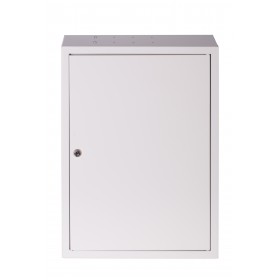 Netrack V-Line wall-mounted cabinet, 19'', 3U/400mm - grey, metal door - 4