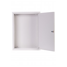 Netrack V-Line wall-mounted cabinet, 19'', 3U/400mm - grey, metal door - 7