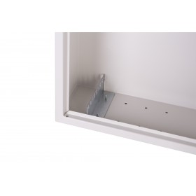 Netrack V-Line wall-mounted cabinet, 19'', 3U/400mm - grey, metal door - 8
