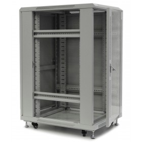 Netrack standing server cabinet Economy 22U/600x800mm (glass door) - grey - 3