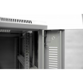 Netrack standing server cabinet Economy 22U/600x800mm (glass door) - grey - 5
