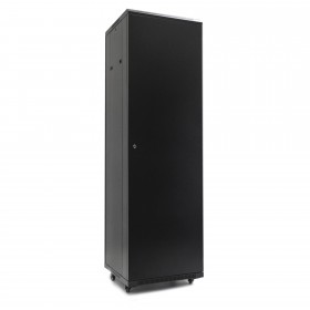 Netrack standing server cabinet Economy 42U/600x600mm (glass door) - black - 3