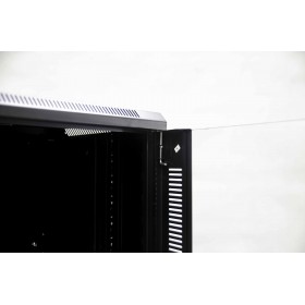 Netrack standing server cabinet Economy 42U/600x600mm (glass door) - black - 5