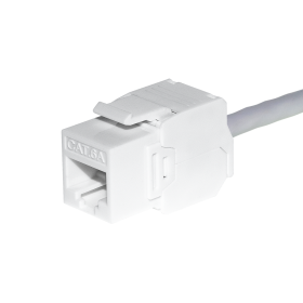 Netrack module, keystone Jack RJ45 cat. 6A UTP, tool-free, white - 1